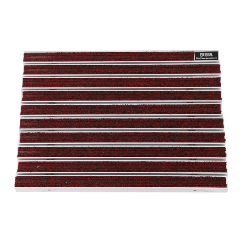 AZ-TM Aluminum dust remove aluminum mat with Ribbed carpet insert